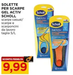 Alì Supermercati Solette per scarpe gel activ scholl scarpe casual/ scarpe e scarponcini da lavoro offerta