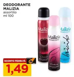 Alì Supermercati Deodorante MALIZIA offerta