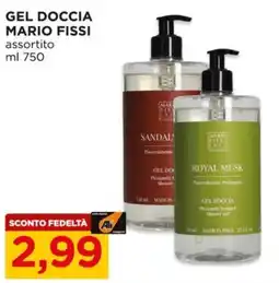 Alì Supermercati Gel doccia MARIO FISSI offerta