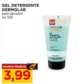Alì Supermercati Gel detergente dermolab pelli sensibili offerta