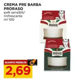 Alì Supermercati Crema pre barba proraso pelli sensibili/ rinfrescante offerta
