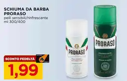 Alì Supermercati Schiuma da barba proraso pelli sensibili/rinfrescante offerta