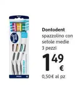 dm drogerie markt Dontodent spazzolino con setole medie offerta