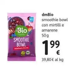 dm drogerie markt dmBio smoothie bowl con mirtilli e amarene offerta