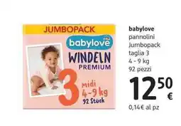 dm drogerie markt babylove pannolini Jumbopack taglia 3 offerta