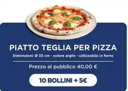 Esselunga Piatto teglia per pizza offerta