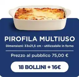 Esselunga Pirofila multiuso offerta