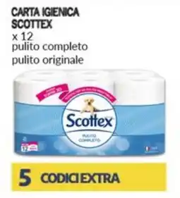 Iper Tosano Carta igienica SCOTTEX offerta