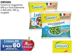 Esselunga OROGEL Contorno Leggerezza o Soia Edamame in Baccello, surgelati Legy offerta
