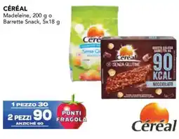 Esselunga CÉRÉAL Madeleine, o Barrette Snack offerta