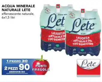 Acqua minerale naturale LETE