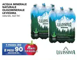 Esselunga Acqua minerale naturale oligominerale LEVISSIMA offerta