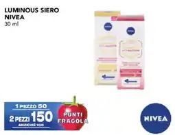Esselunga Luminous siero NIVEA offerta