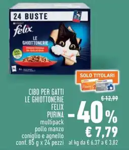 Conad Cibo per gatti le ghiottonerie FELIX PURINA offerta
