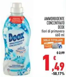 Conad Ammorbidente concentrato DEOX offerta