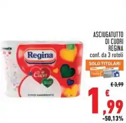 Conad Asciugatutto di cuori REGINA offerta