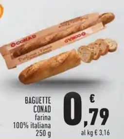 Conad Baguette CONAD farina 100% italiana offerta
