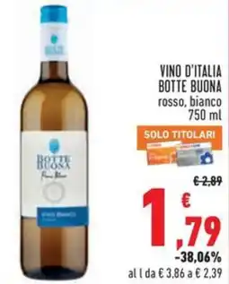 Conad Vino d'italia BOTTE BUONA offerta