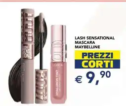 Esselunga LASH SENSATIONAL MASCARA MAYBELLINE offerta