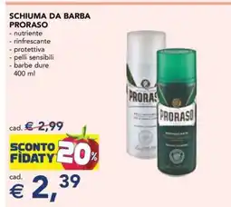 Esselunga SCHIUMA DA BARBA PRORASO offerta
