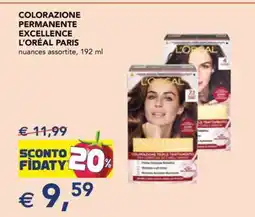 Esselunga COLORAZIONE PERMANENTE EXCELLENCE L'ORÉAL PARIS offerta