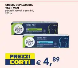 Esselunga Crema Depilatoria Veet Men offerta