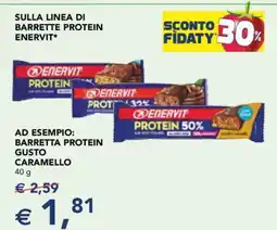 Esselunga ENERVIT BARRETTA PROTEIN GUSTO CARAMELLO offerta