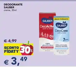 Esselunga DEODORANTE SAUBER offerta