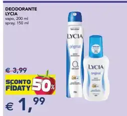 Esselunga DEODORANTE LYCIA offerta