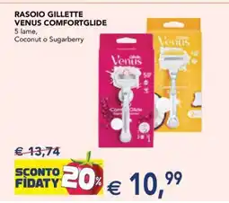 Esselunga RASOIO GILLETTE VENUS COMFORTGLIDE offerta