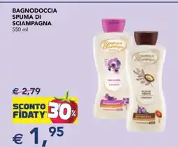 Esselunga BAGNODOCCIA SPUMA DI SCIAMPAGNA 550 ml offerta