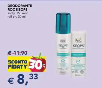 Esselunga DEODORANTE ROC KEOPS offerta