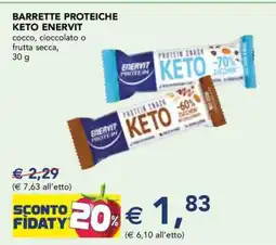 Esselunga BARRETTE PROTEICHE KETO ENERVIT offerta