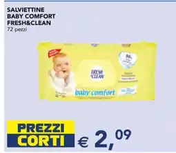 Esselunga SALVIETTINE BABY COMFORT FRESH & CLEAN offerta