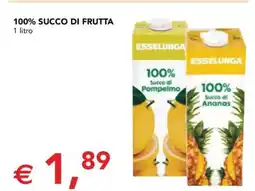 Esselunga 100% SUCCO DI FRUTTA offerta