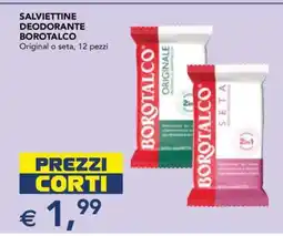 Esselunga SALVIETTINE DEODORANTE BOROTALCO offerta