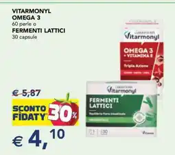 Esselunga VITARMONYL OMEGA 3 o FERMENTI LATTICI offerta