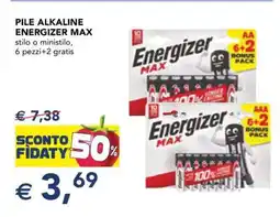 Esselunga PILE ALKALINE ENERGIZER MAX offerta