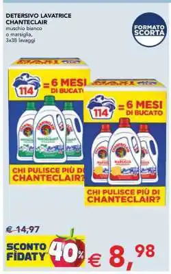 Esselunga Detersivo Lavatrice Chanteclair offerta