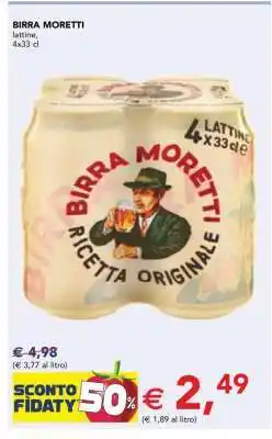Esselunga BIRRA MORETTI offerta