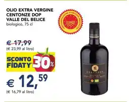 Esselunga OLIO EXTRA VERGINE CENTONZE DOP VALLE DEL BELICE offerta