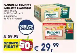 Esselunga PANNOLINI PAMPERS BABY-DRY ESAPACCO offerta