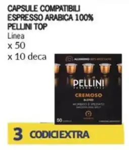 Iper Tosano Capsule compatibili espresso arabica 100% PELLINI TOP offerta