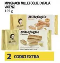 Iper Tosano Minisnack millefoglie d'italia VICENZI offerta