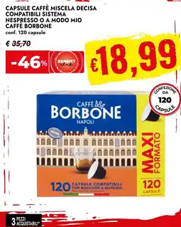 Bennet Capsule caffè miscela decisa compatibili sistema nespresso o a modo mio CAFFE BORBONE offerta