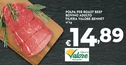 Bennet Polpa per roast beef bovino adulto filiera valore BENNET offerta
