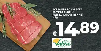 Bennet Polpa per roast beef bovino adulto filiera valore BENNET offerta