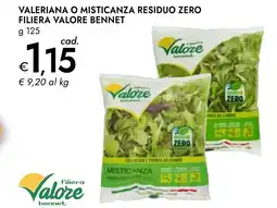 Bennet Valeriana o misticanza residuo zero filiera valore BENNET offerta