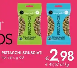 Bennet Wonderful pistacchi sgusciati offerta