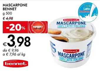 Bennet Mascarpone BENNET offerta